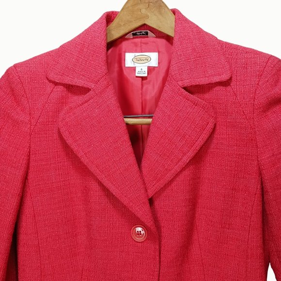 Talbots Jackets & Blazers - TALBOTS SALMON RED 2 BUTTON SPORT COAT BLAZER SUIT JACKET WOMENS 4 BOUCLE